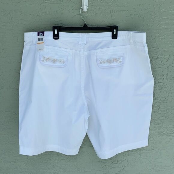 Gloria Vanderbilt Sz 24W Stretch NWT White Shorts - Picture 7 of 12